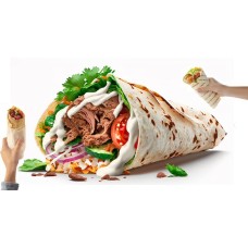 SPICY BEEF WRAP (SHAWARMA)
