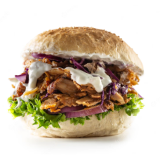CHICKEN DONER WITH BUN